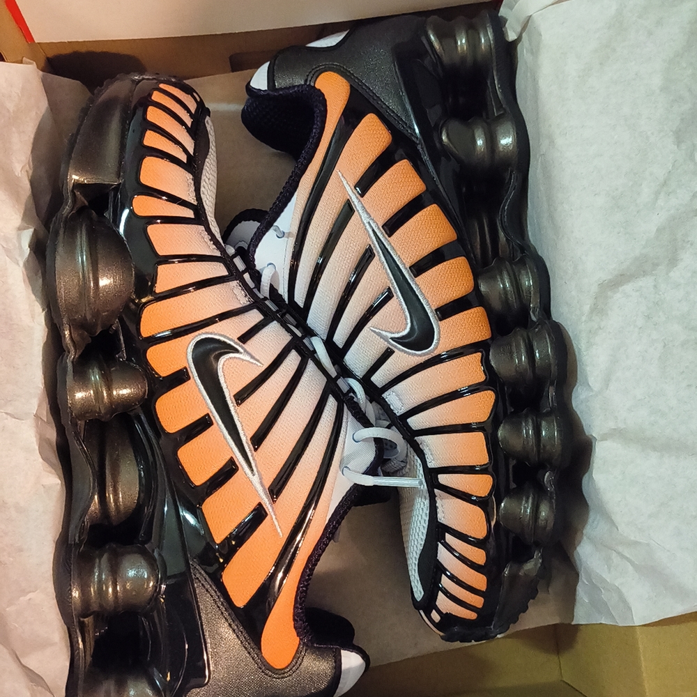 Nike Black and Orange Sneakers